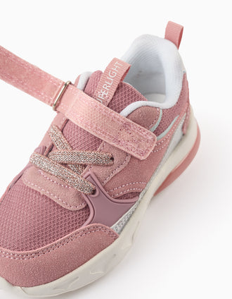 Baskets Lumineuses pour Bébé Fille 'Superlight Runner', Rose