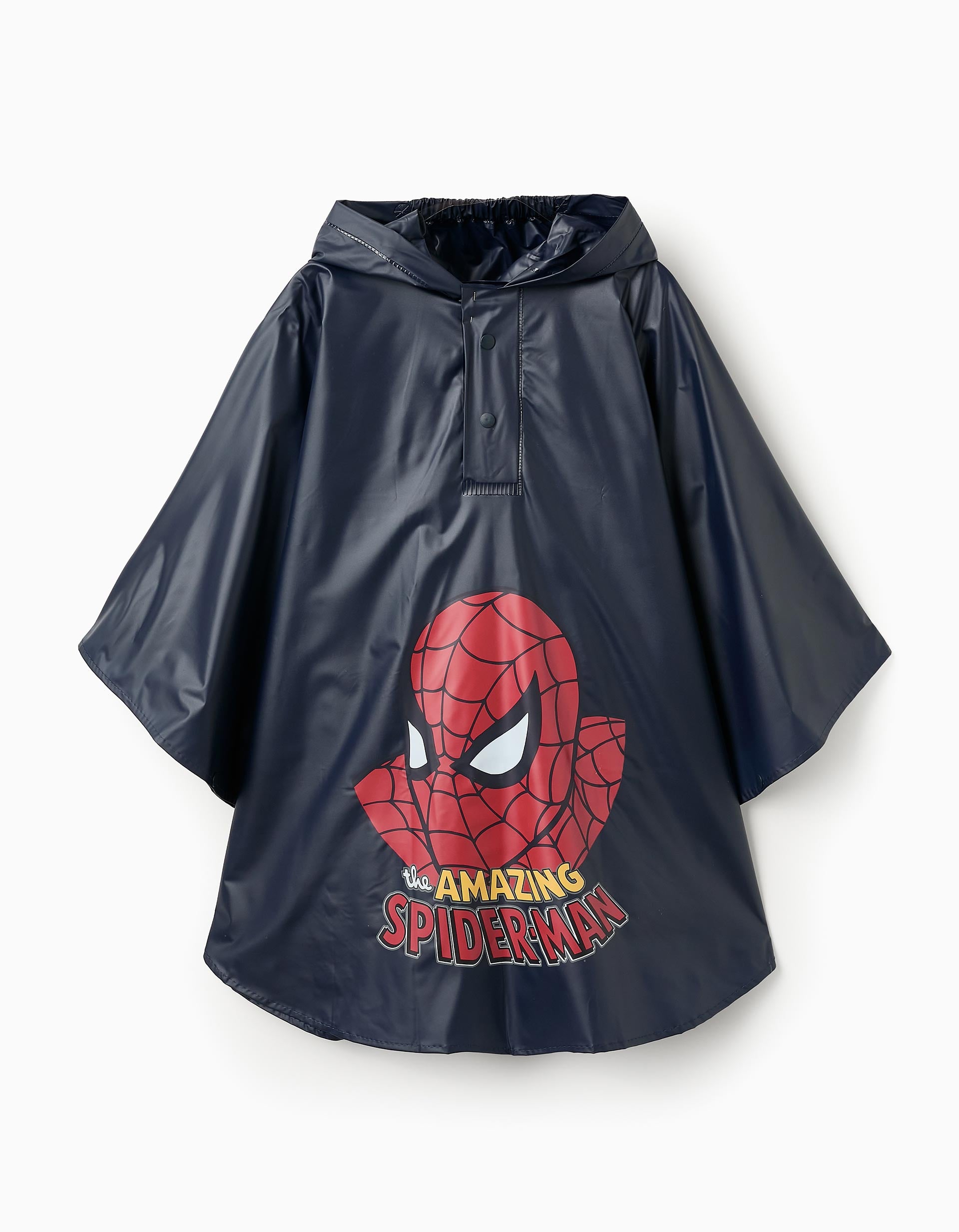 Rain Poncho for Babies and Boys 'Spider-Man', Dark Blue