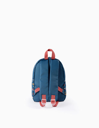 Backpack for Baby Boys 'Vehicles', Turquoise
