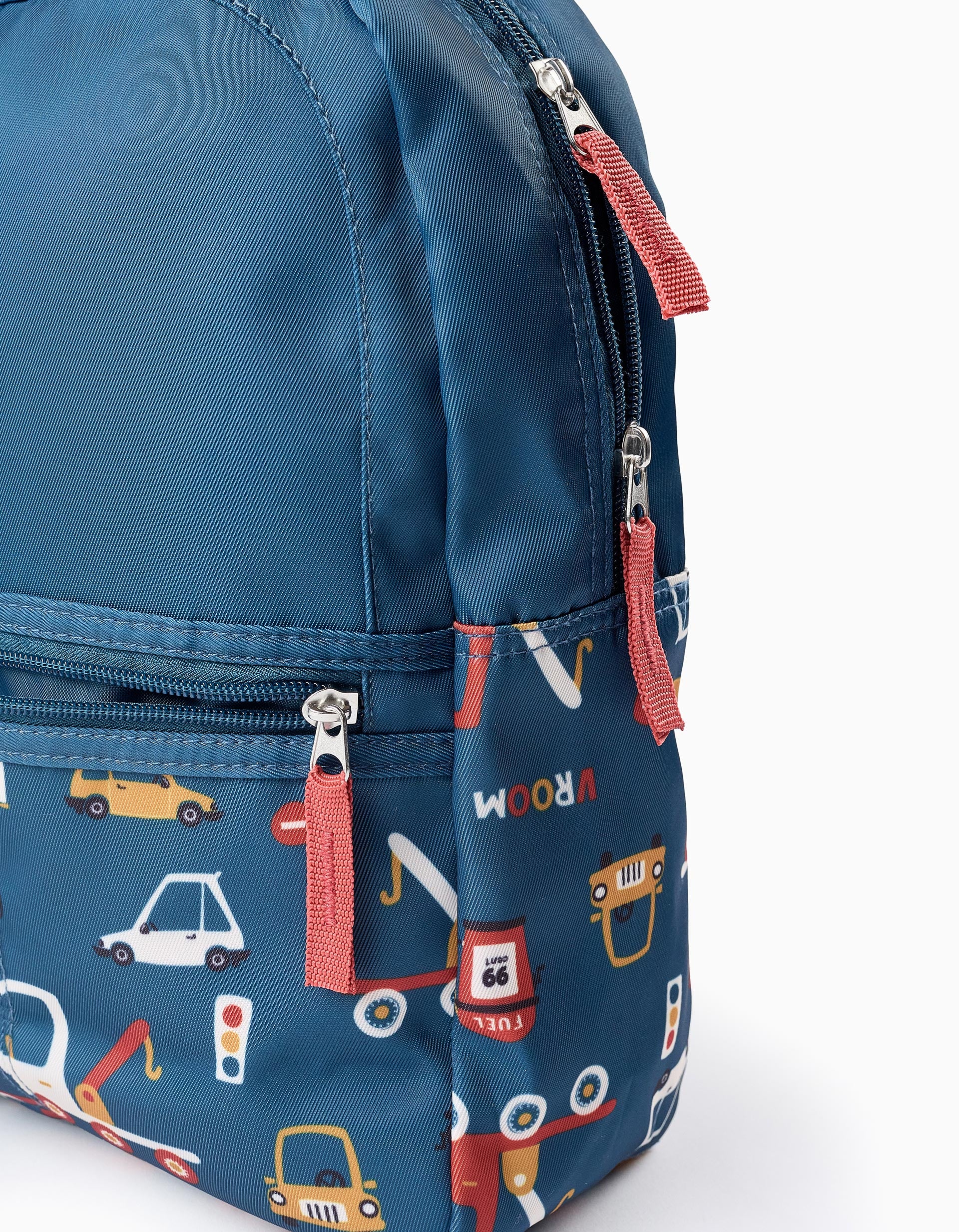 Backpack for Baby Boys 'Vehicles', Turquoise