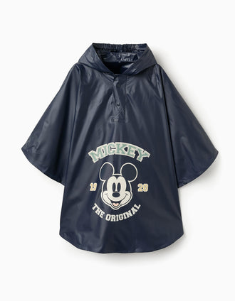 Poncho de Lluvia para Bebé y Niño 'Mickey', Azul Oscuro