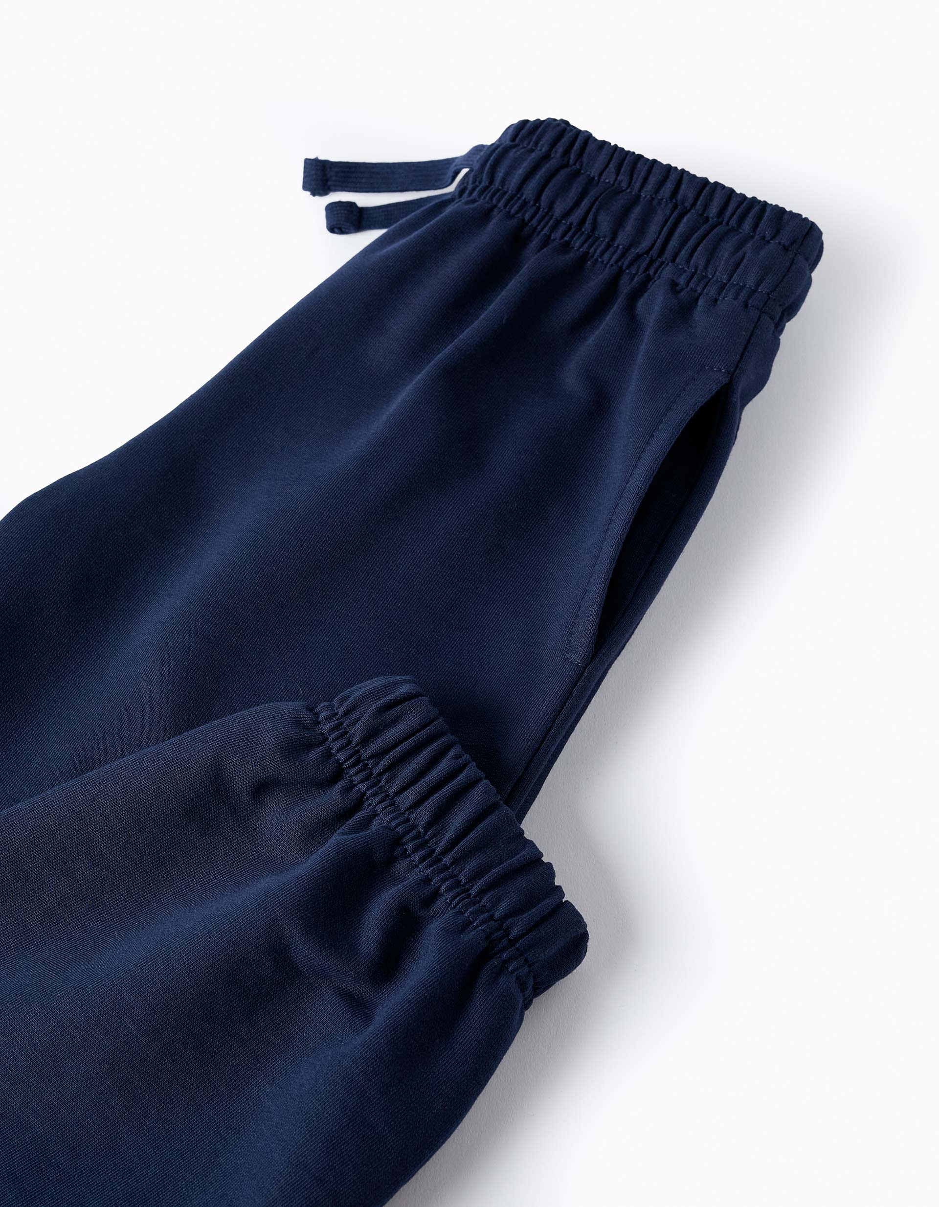 Cotton Joggers for Girls, Dark Blue