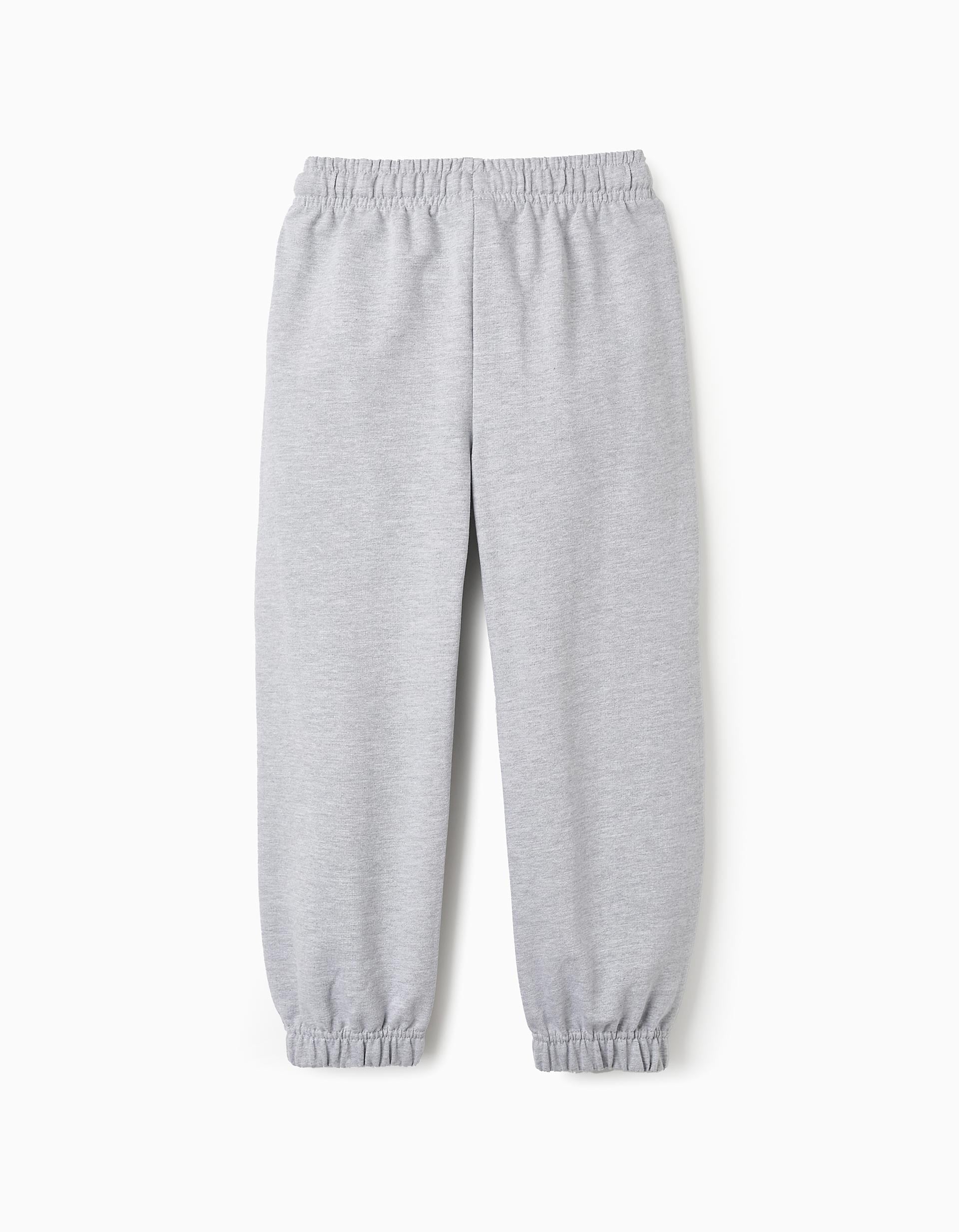 Cotton Joggers for Girls, Grey