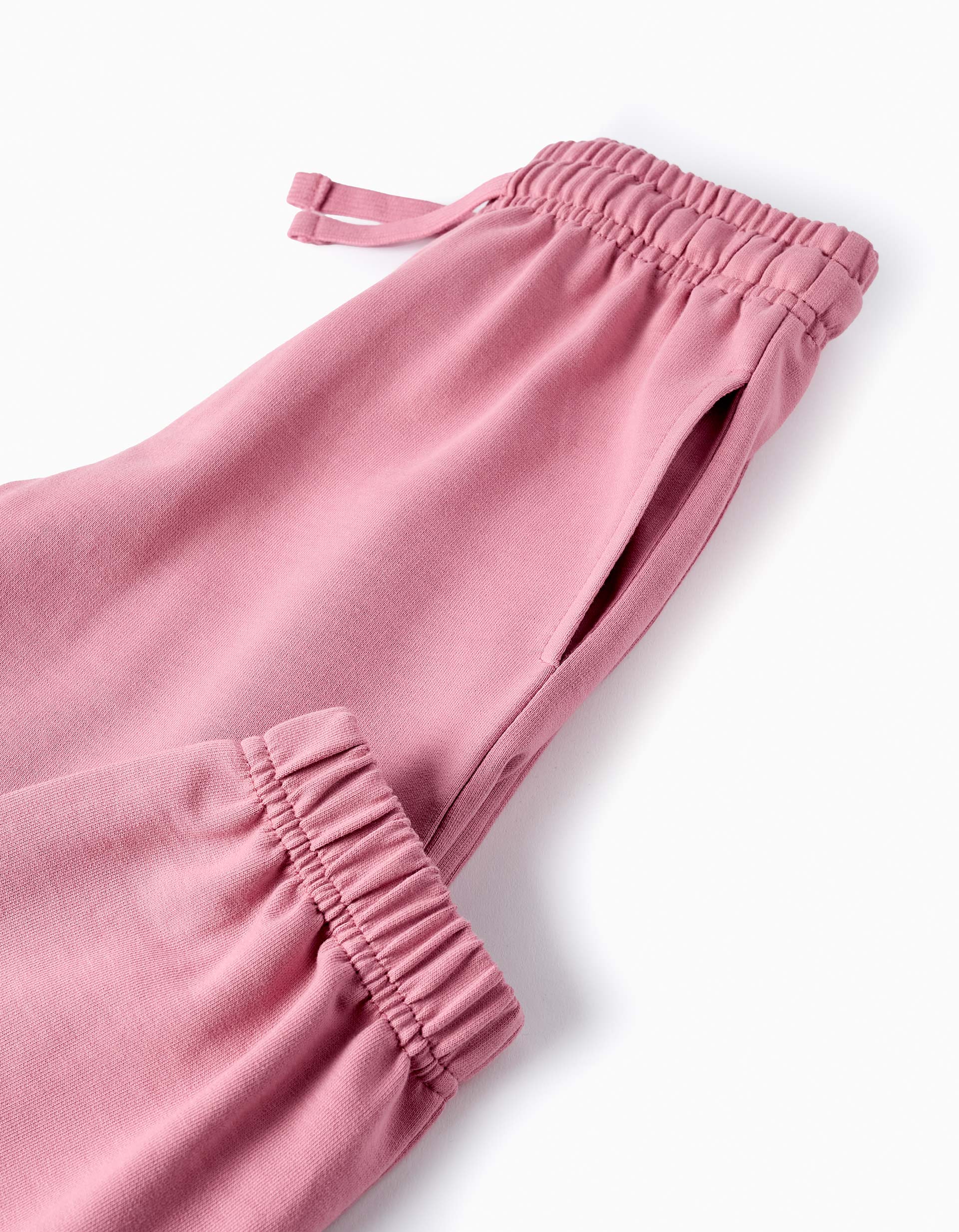 Cotton Joggers for Girls, Pink