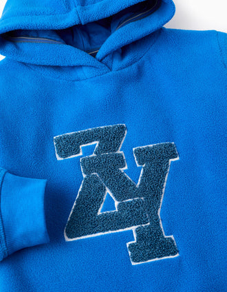 Sweat en Polaire avec Capuche pour Garçon 'ZY', Bleu