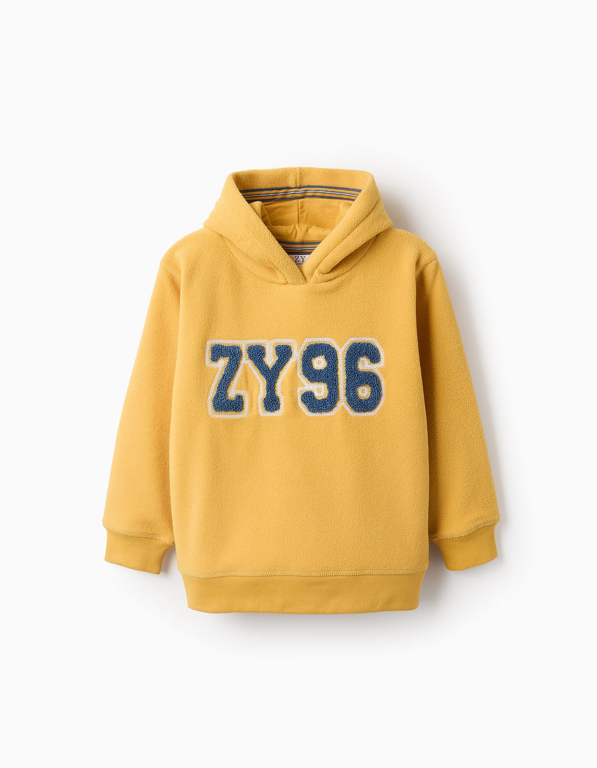 Hooded Polar Sweatshirt for Boys 'ZY', Yellow