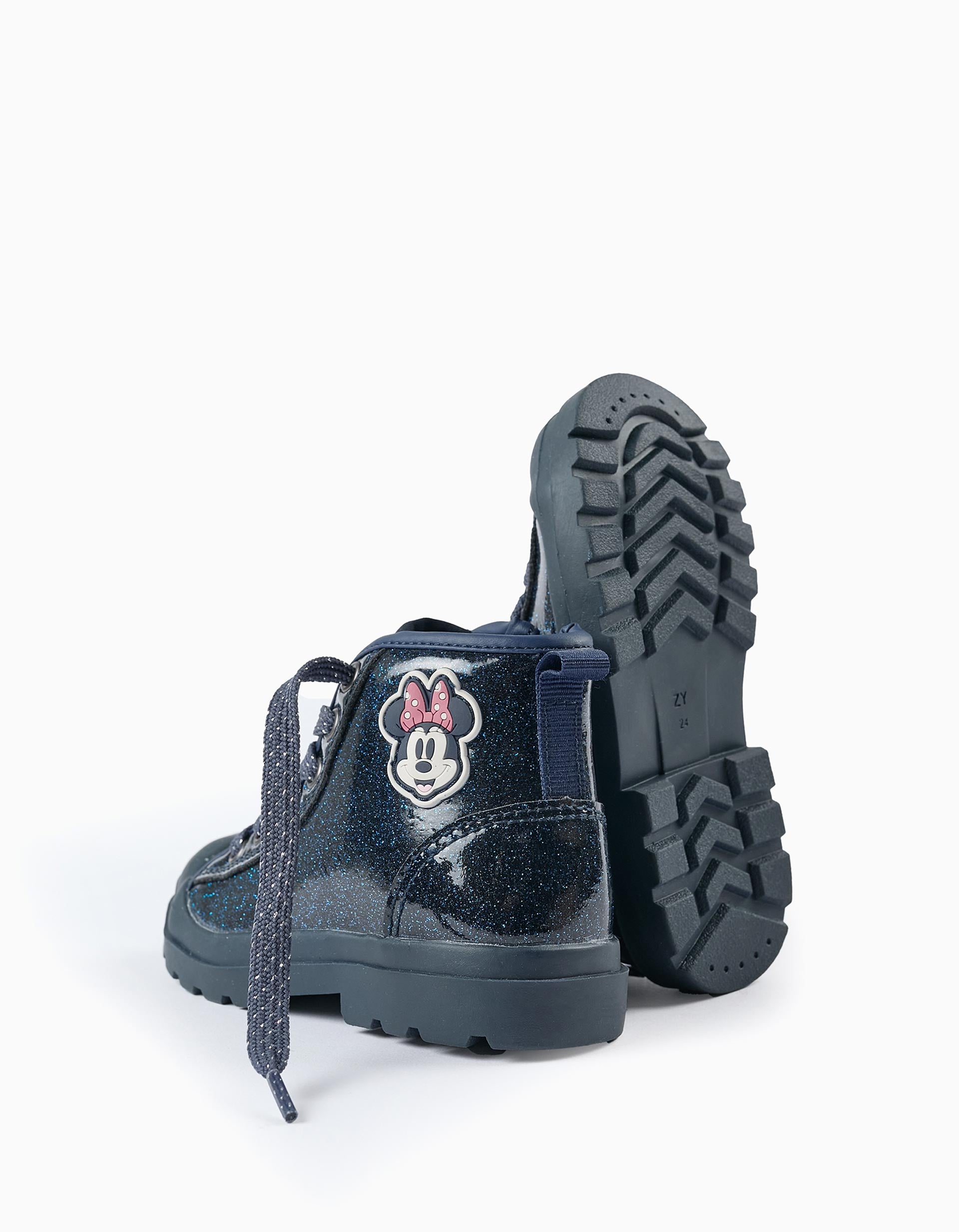 Shiny Boots for Baby Girls 'Minnie', Dark Blue