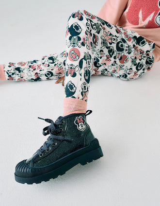 Botas con Brillantes para Niña 'Minnie', Azul Oscuro