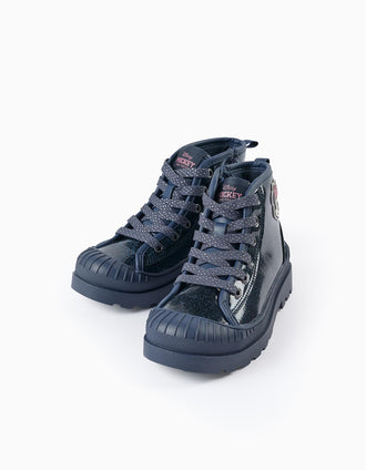 Botas com Brilhantes para Menina 'Minnie', Azul Escuro