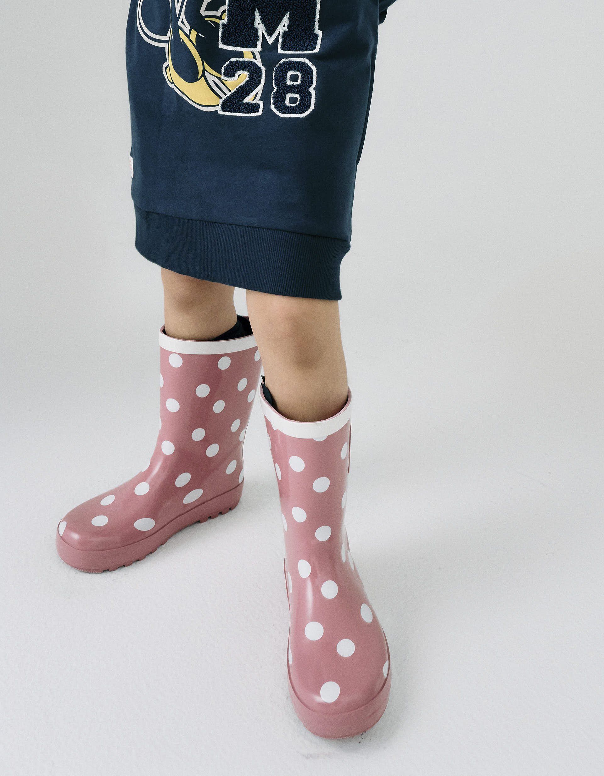 Polka Dot Wellies for Girls 'Minnie', Pink/White