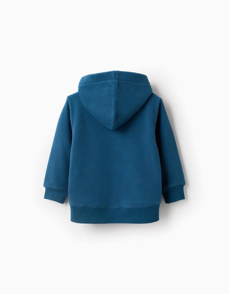 Chaqueta Polar con Capucha para Niño 'ZY', Turquesa