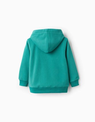 Chaqueta Polar con Capucha para Niño 'ZY', Verde