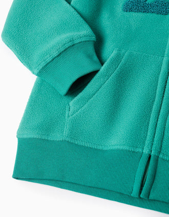 Chaqueta Polar con Capucha para Niño 'ZY', Verde