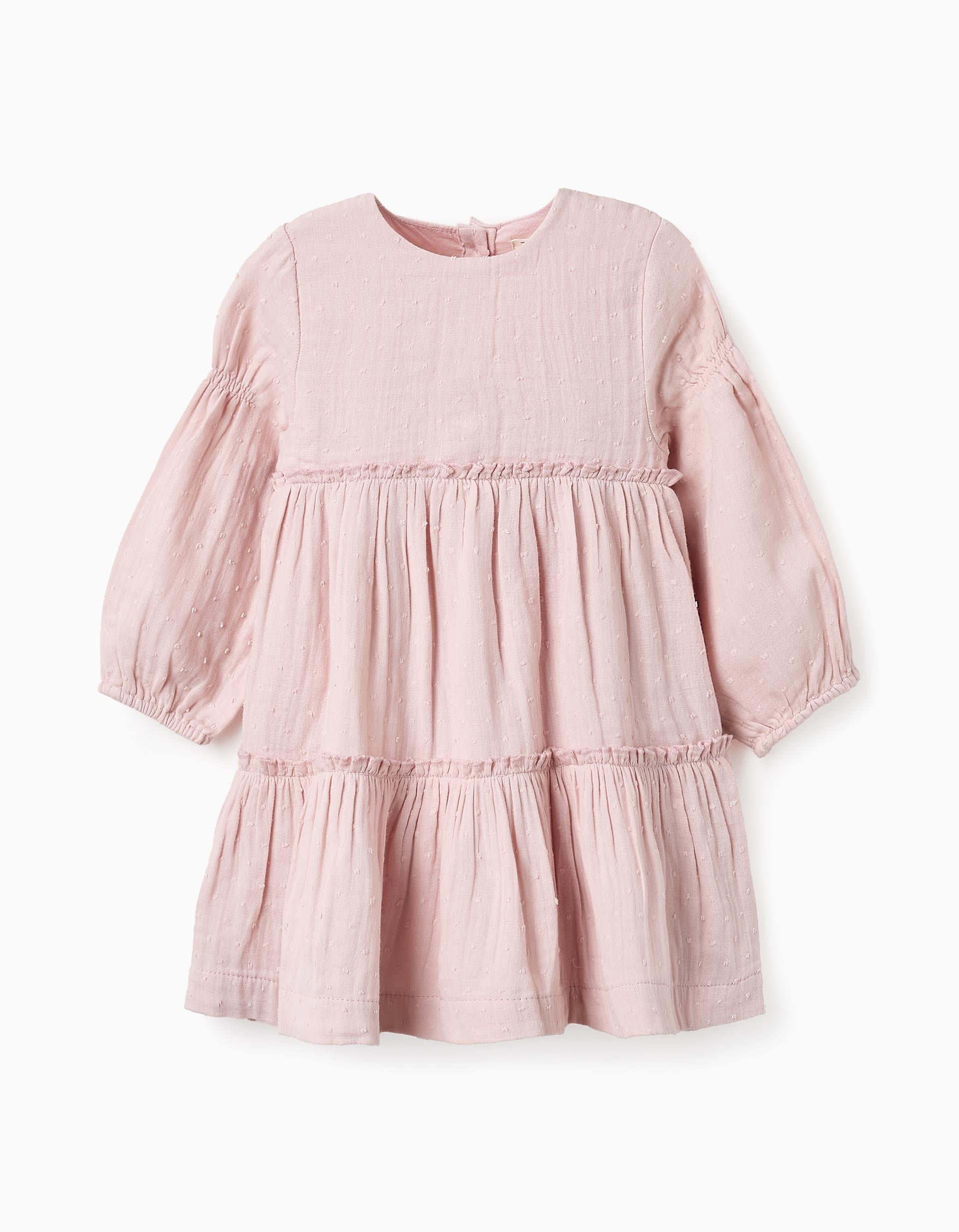 Cotton Muslin Dress for Girls, Pink