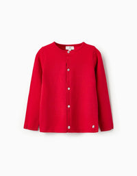 Chaqueta de Punto para Niña, Rojo
