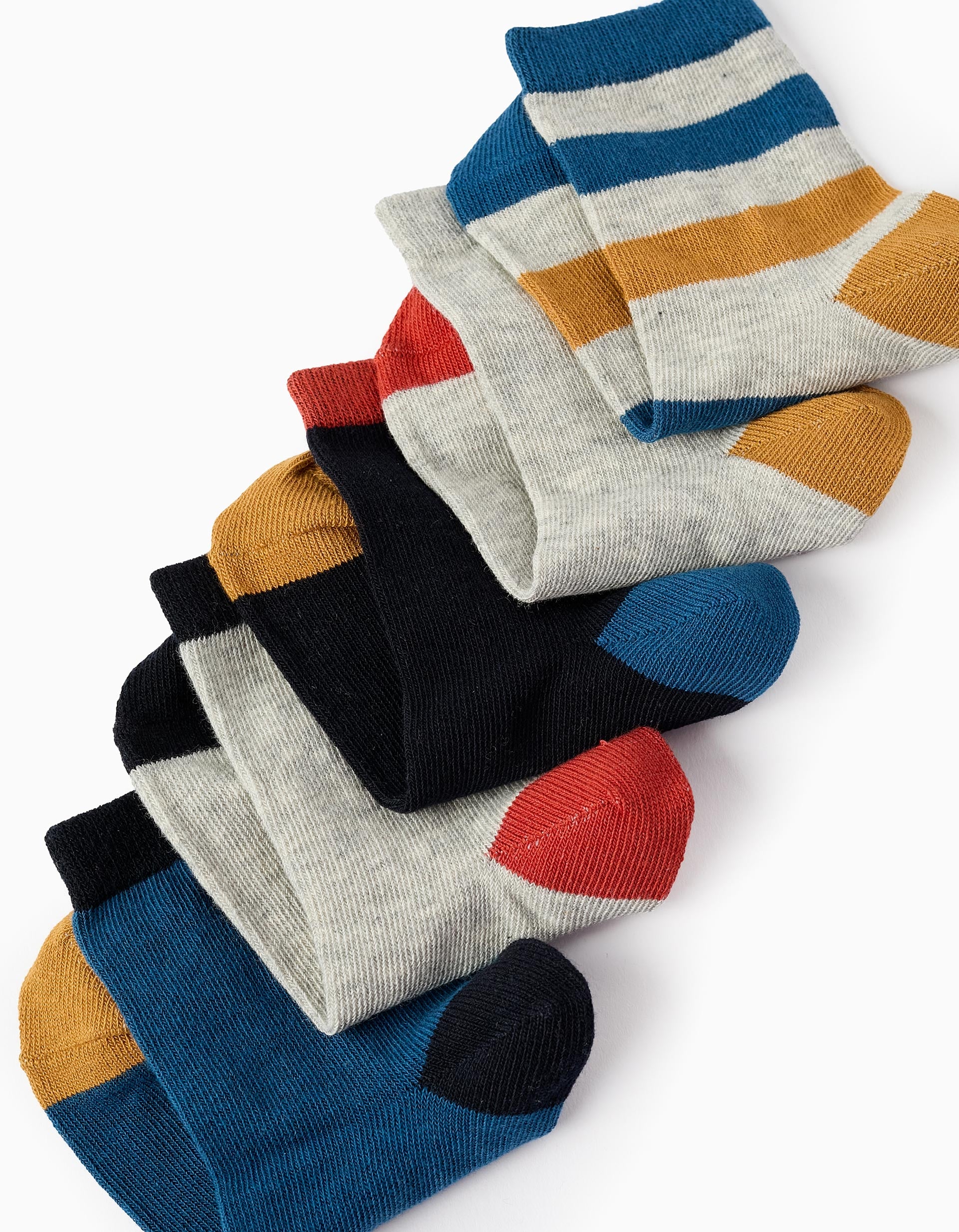 Pack of 5 Pairs of Socks for Boys, Multicolour