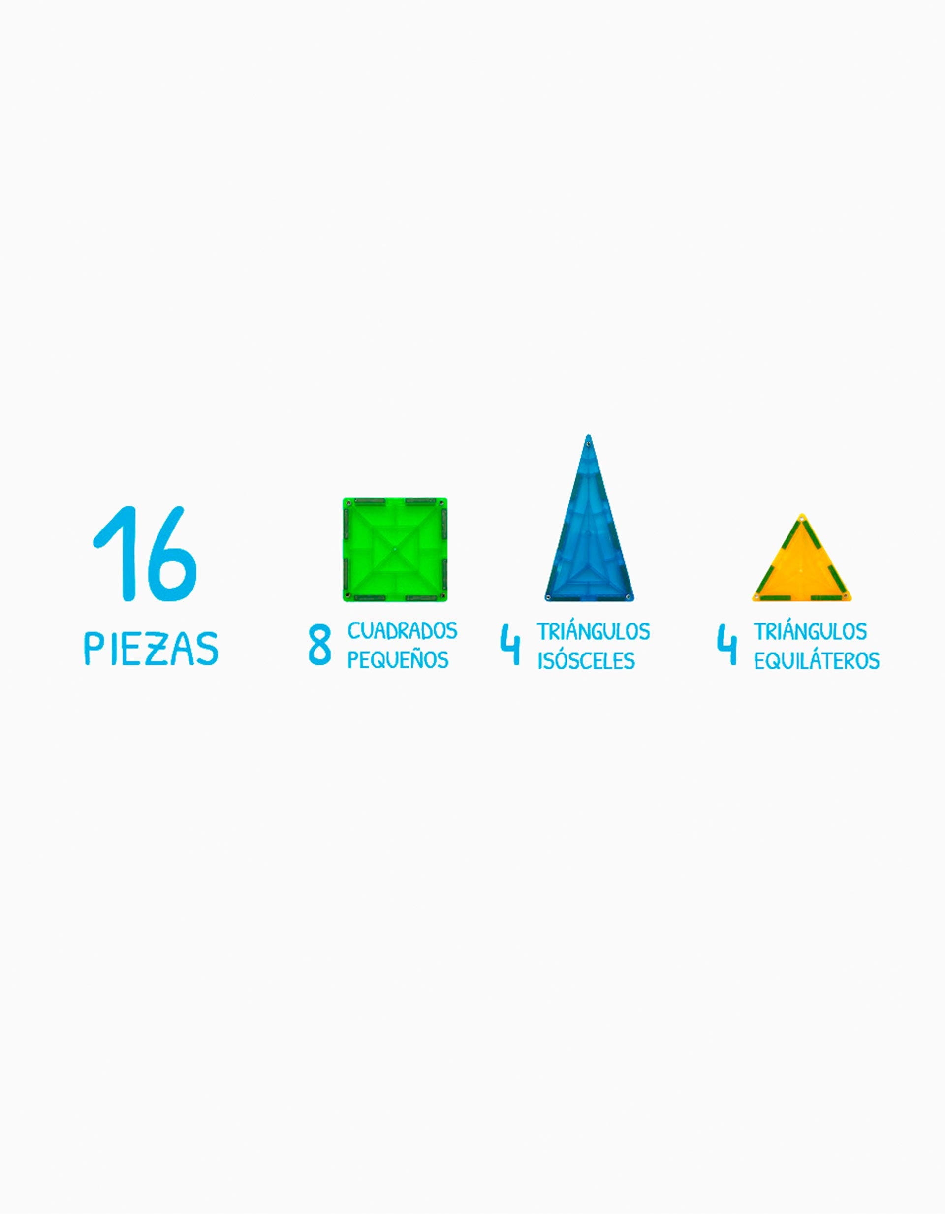 Peças Magnéticas Imanix 16Pcs 3A+