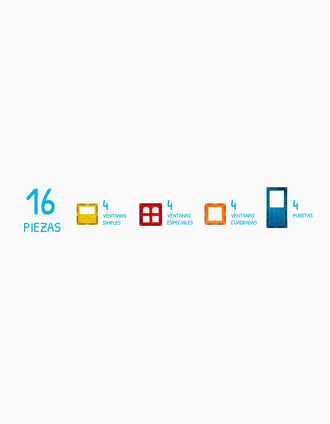 Pack de Peças Magnéticas Imanix Doors & Windows 16Pcs 3A+
