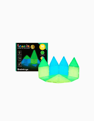 Peças Magnéticas Imanix Brilha no Escuro 16Pcs 3A+