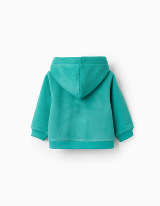 Veste Polaire avec Capuche pour Bébé Garçon 'ZY', Vert