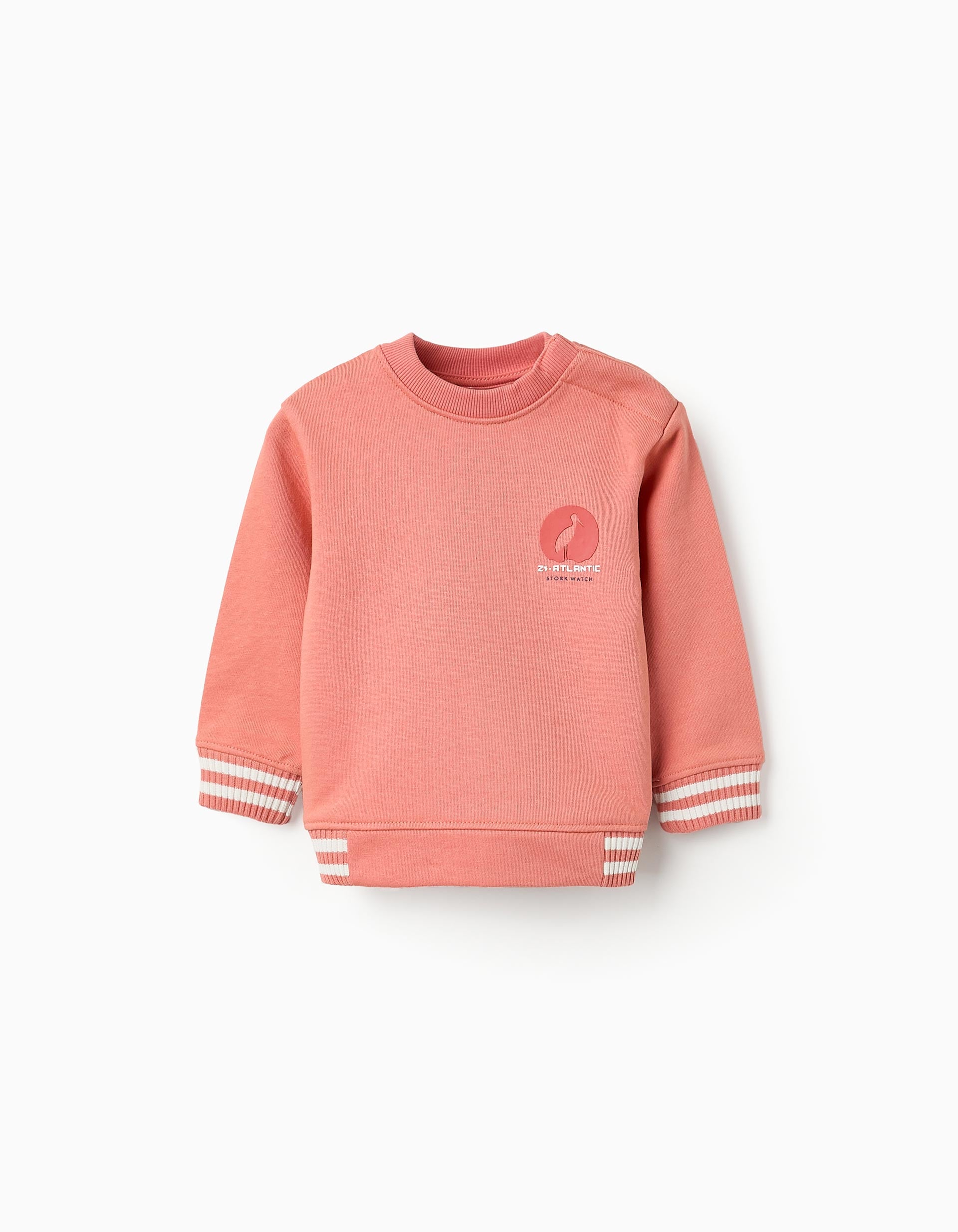 Cotton Sweatshirt for Baby Boys 'Stork', Orange