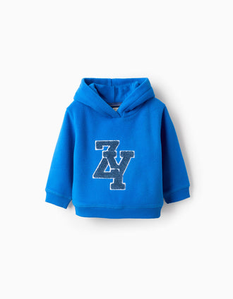 Sweat en Polaire avec Capuche pour Bébé Garçon 'ZY', Bleu