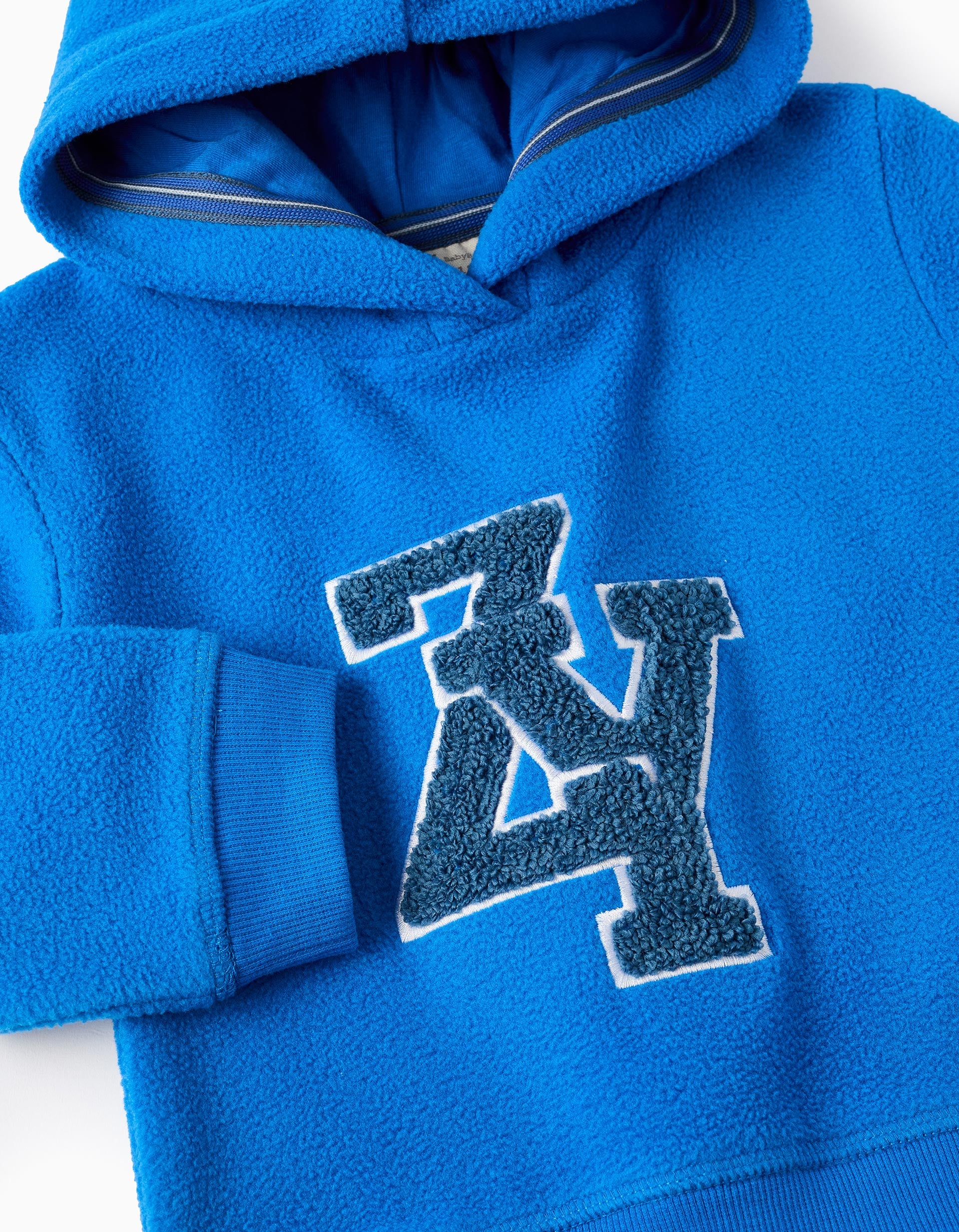 Hooded Polar Sweatshirt for Baby Boys 'ZY', Blue