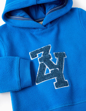 Sweat en Polaire avec Capuche pour Bébé Garçon 'ZY', Bleu