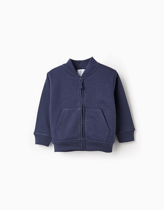Chaqueta Perchada para Bebé Niño, Azul Oscuro
