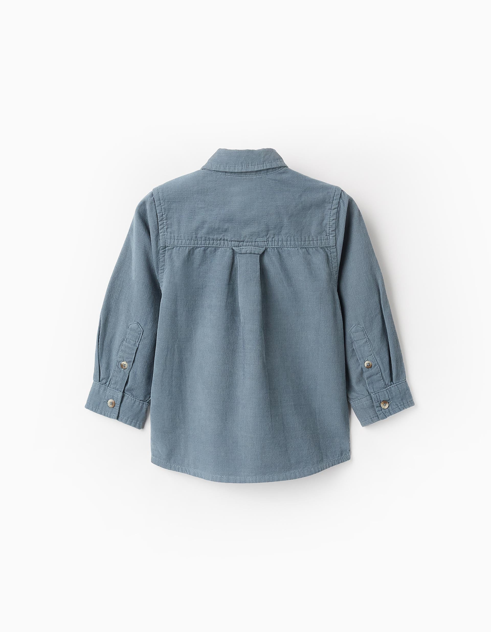 Corduroy Shirt for Baby Boys, Blue