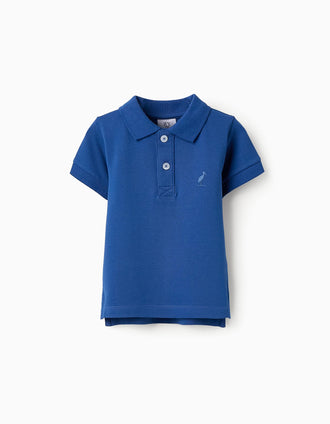 Polo en Coton pour Bébé Garçon, Bleu