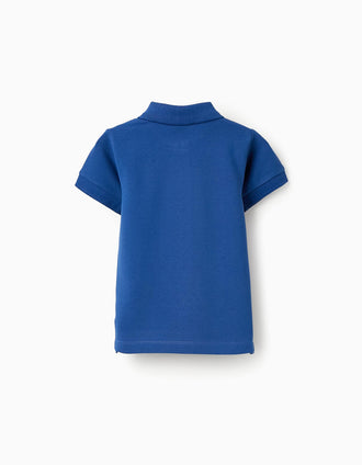 Polo en Coton pour Bébé Garçon, Bleu