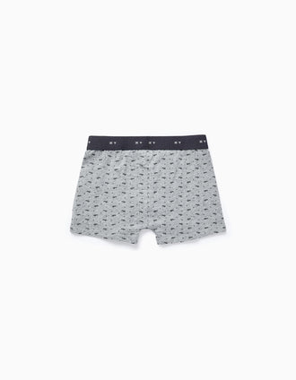 Pack 4 Boxers para Niño 'Tiburón', Azul/Gris