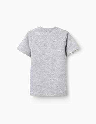 T-shirt en Coton pour Garçon 'MINIONS', Gris