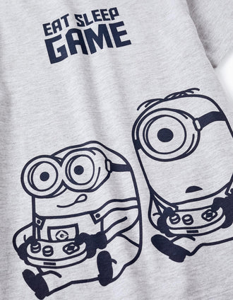 T-shirt en Coton pour Garçon 'MINIONS', Gris
