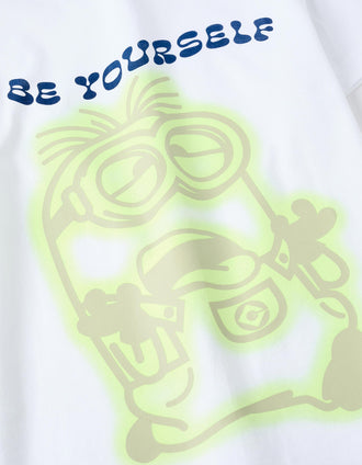 T-shirt de Coton pour Garçon 'Minions', Blanc