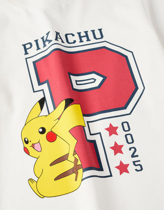 T-shirt en Coton pour Garçon 'Pikachu', Blanc