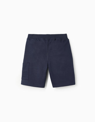 Shorts de Algodón para Niño 'Sonic', Azul Oscuro