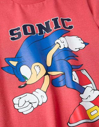 T-shirt en Coton pour Garçon 'Sonic', Rouge