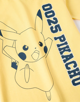 T-shirt en Coton pour Garçon 'Pikachu', Jaune