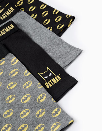 Pack 4 Boxers pour Garçon 'Batman', Gris/Noir
