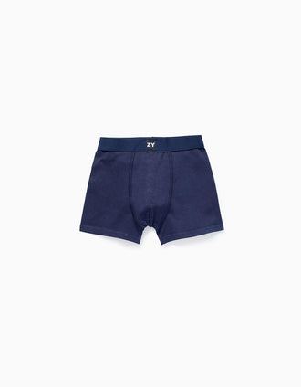 Pack 4 Boxers Unis pour Garçon, Bleu/Grise