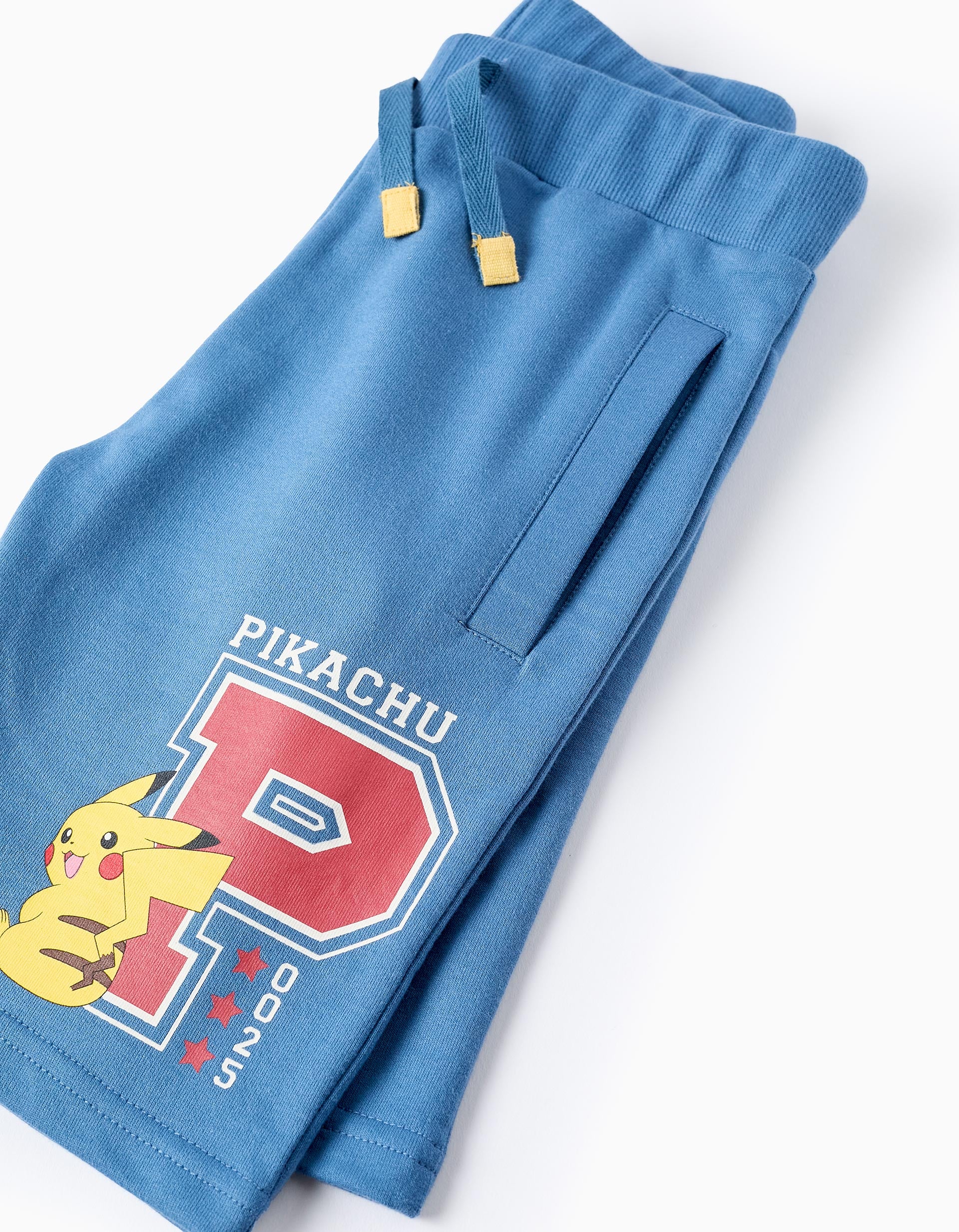 Calções de Algodão para Menino 'Pikachu', Azul