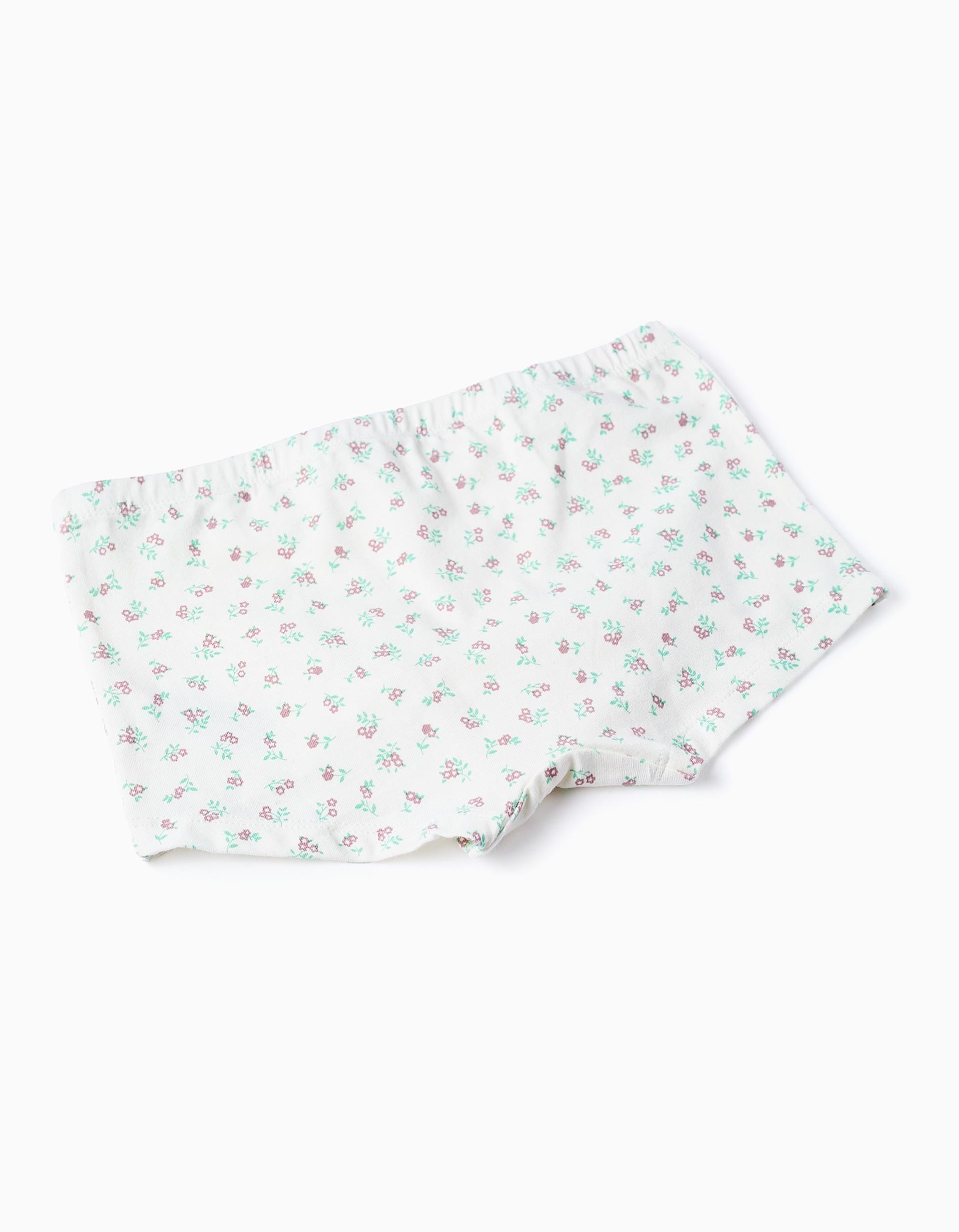 Pack 4 Boxer Shorts for Girls 'Flowers', multicolour.