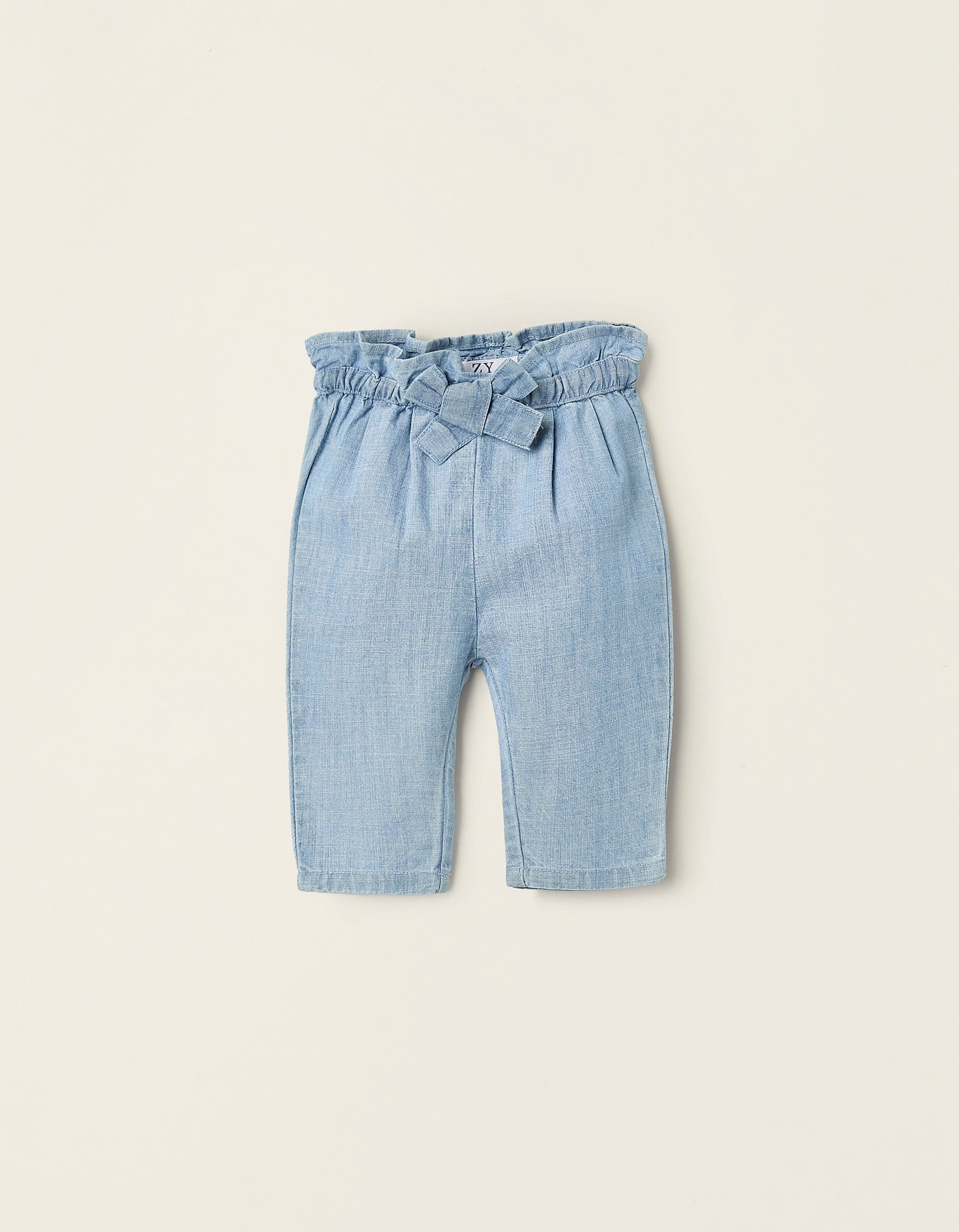 Cotton Jeans for Newborn Girls, Blue