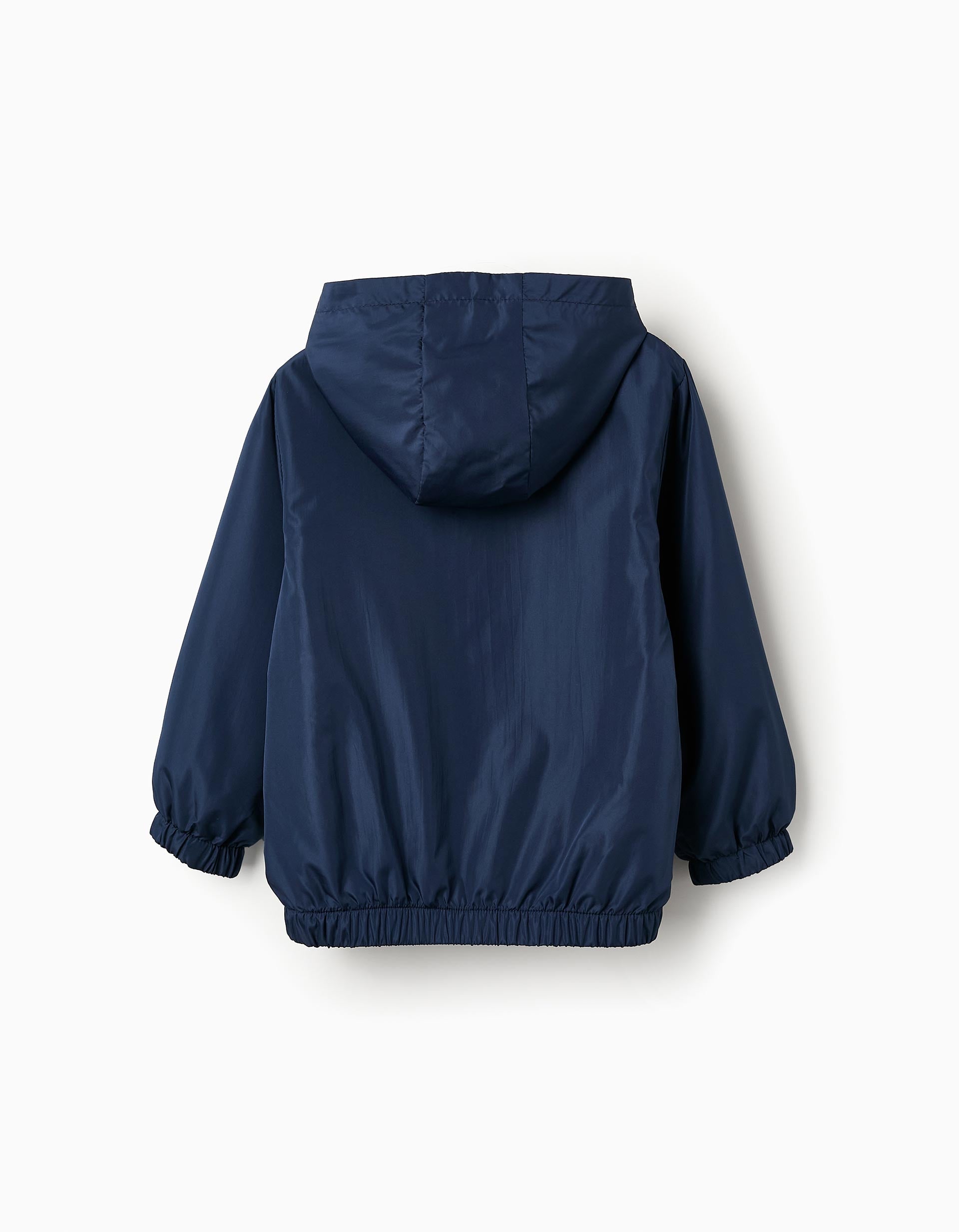 Hooded Windbreaker for Boys, Dark Blue