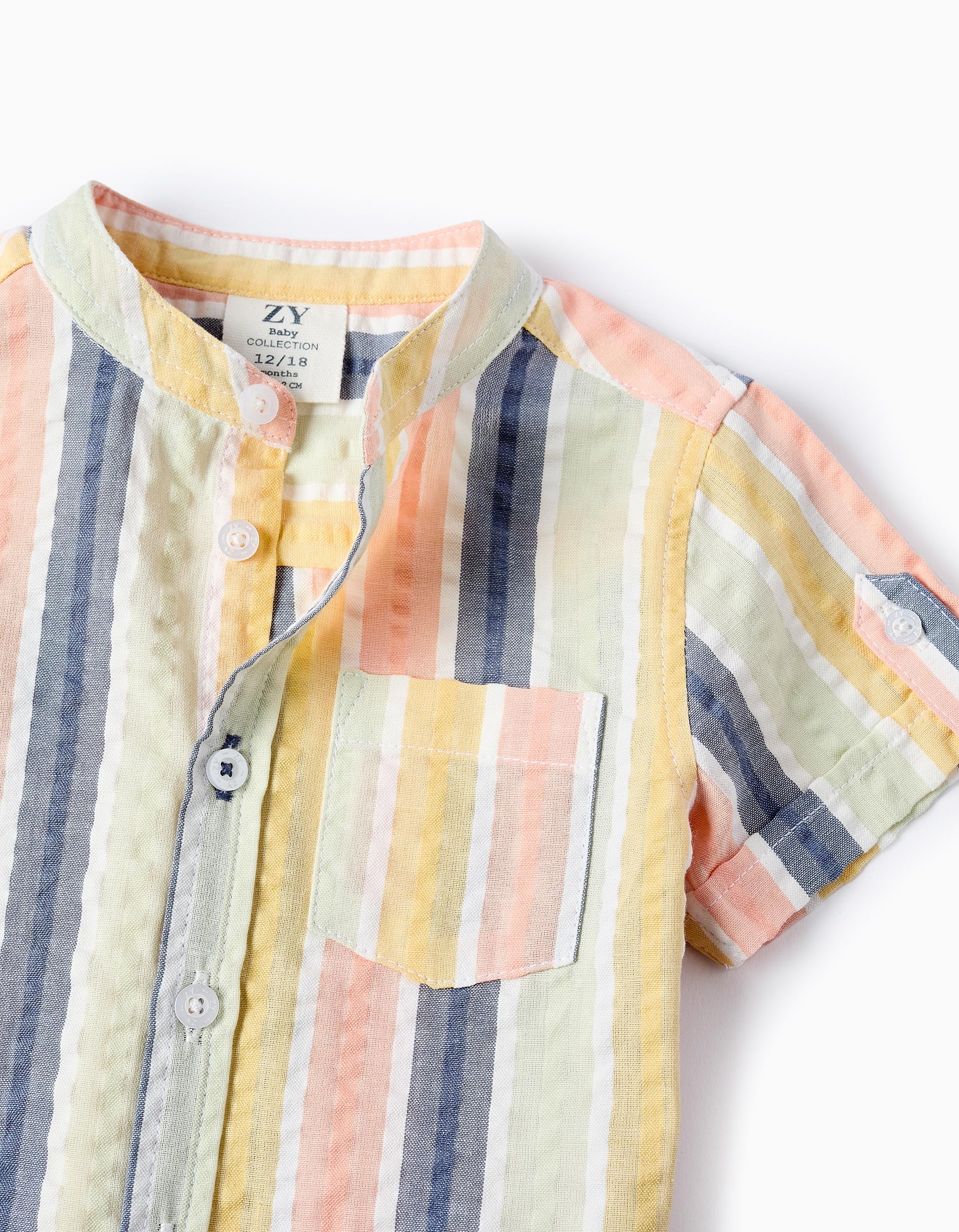 Cotton Striped Shirt for Baby Boys 'B&S', Multicolour