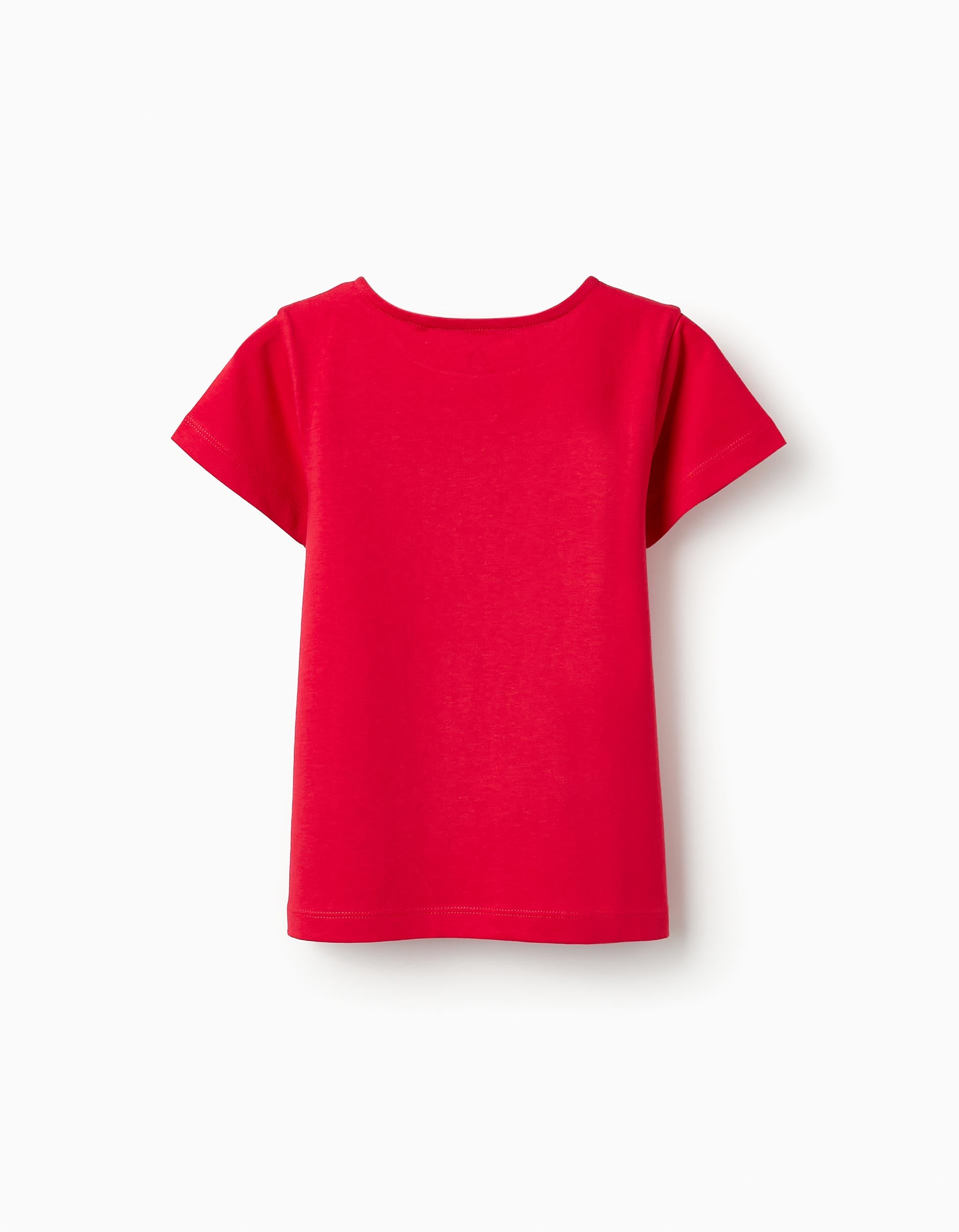 T-shirt de Coton pour Fille 'Oh La La', Rouge