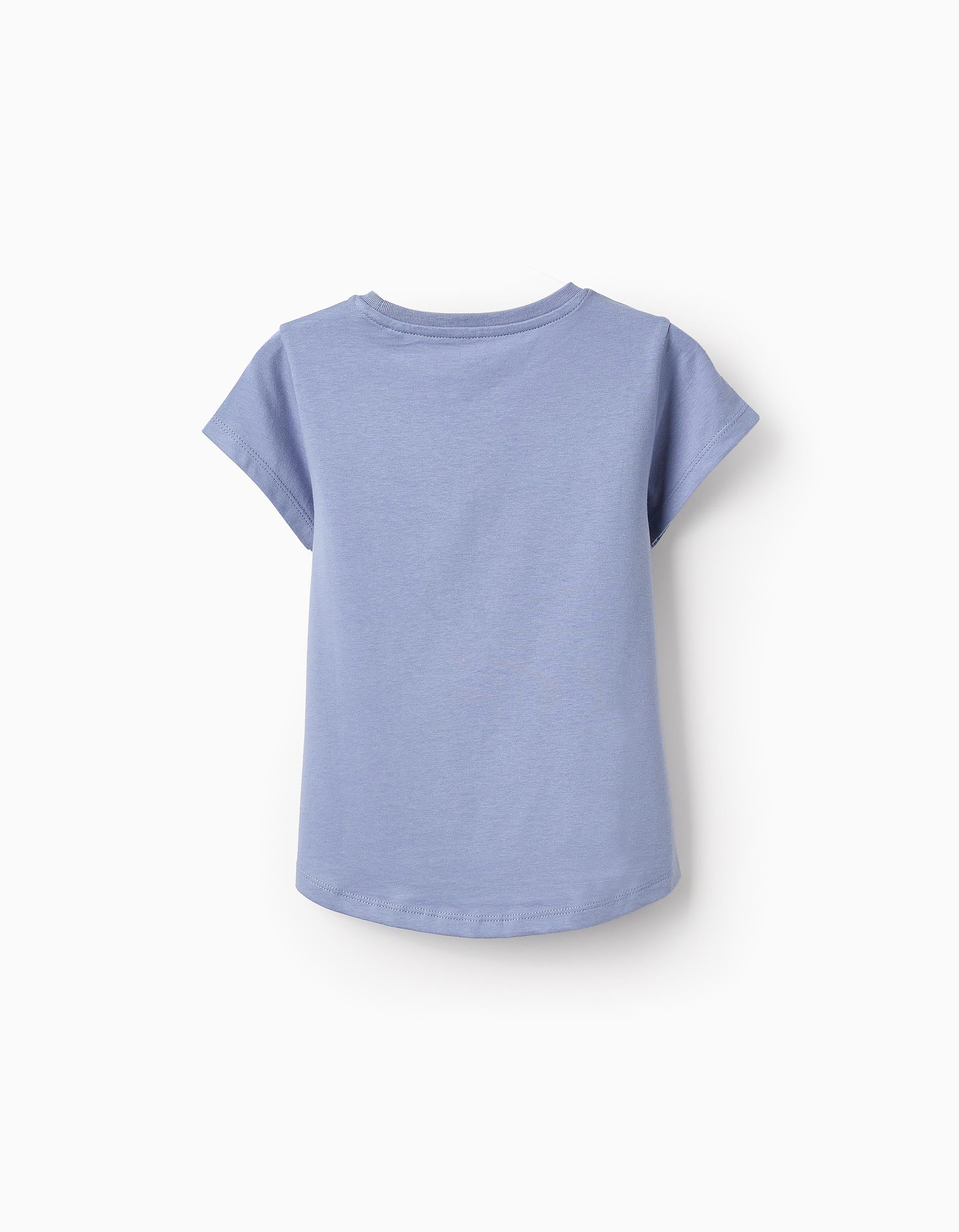 T-shirt avec Paillettes pour Fille 'NY Pizza', Bleu