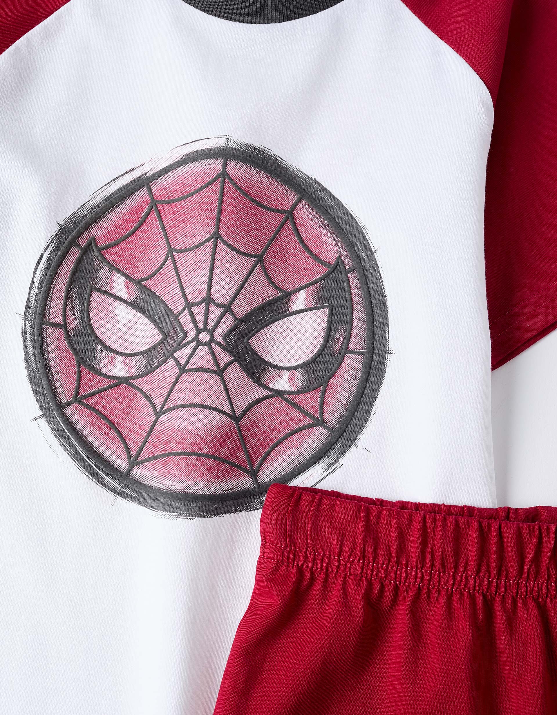 Pijama de Algodão para Menino 'Spider-Man', Branco/Vermelho